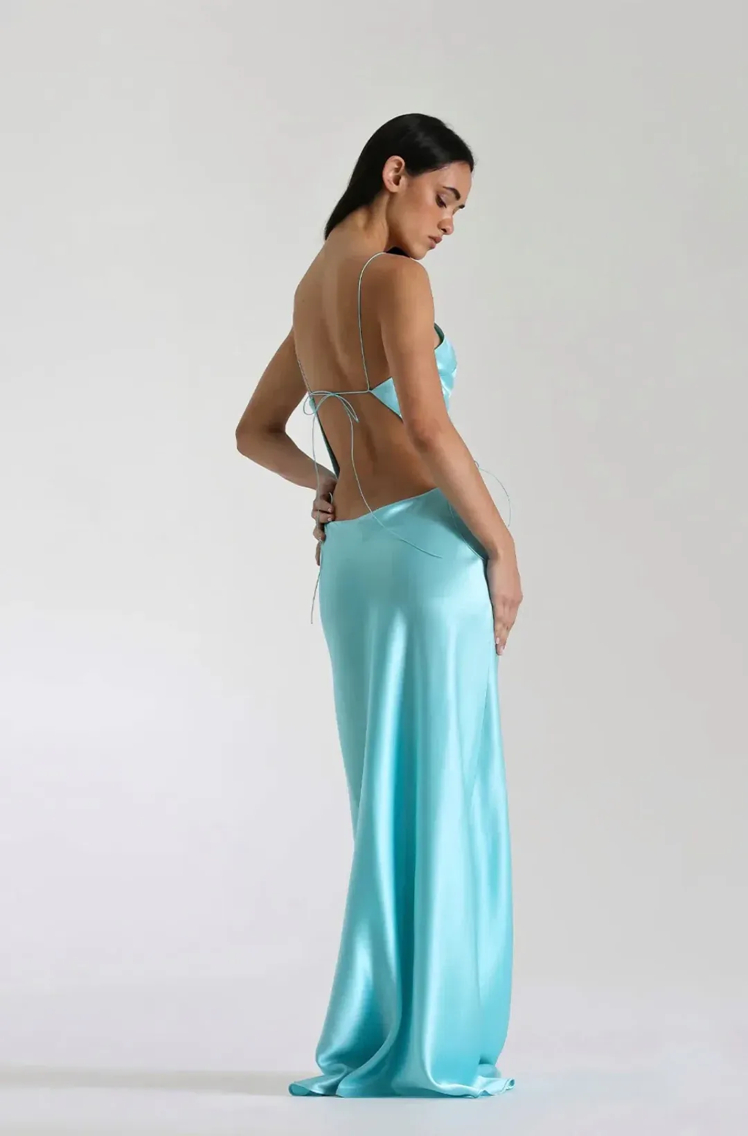 Natalie Rolt Turquoise Iris Gown Size 1 / AU 8 for rent on The Volte - main image