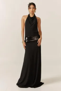 Ance Gria Adele Gown Black Size S / AU 8 for rent on The Volte - image 1