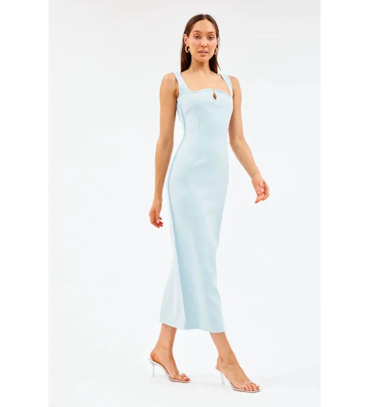 Paris Georgia Diamond Dress Mineral Blue Size M / AU 10 for rent on The Volte - main image