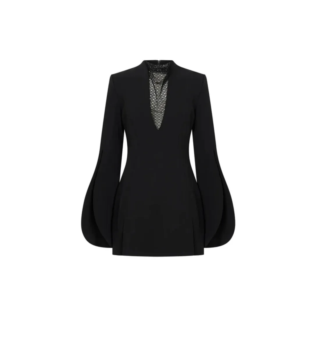 Camilla and Marc Sillage Lace Mini Dress in Black Size 10 for rent on The Volte - main image