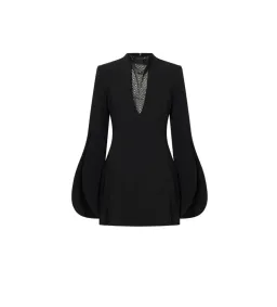 Camilla and Marc Sillage Lace Mini Dress in Black Size 10 for rent on The Volte - image 5