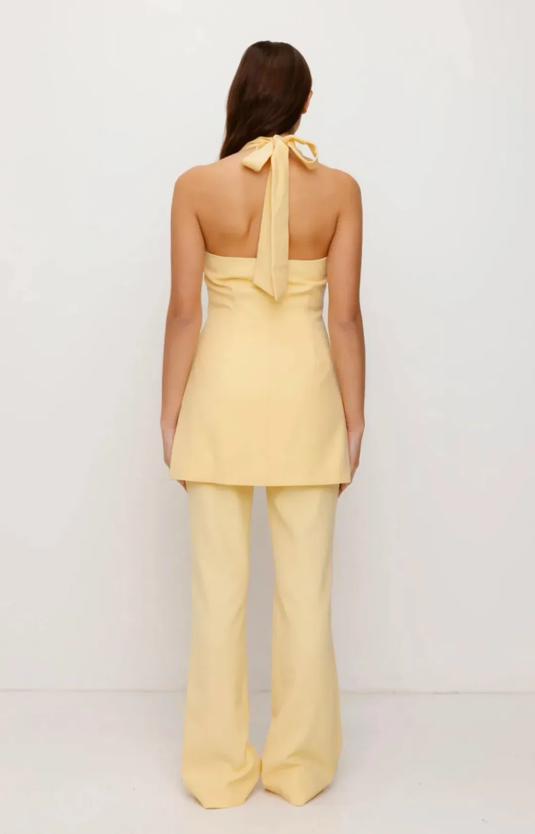 Irida Vest Dress Butter Yellow for rent on The Volte - main image