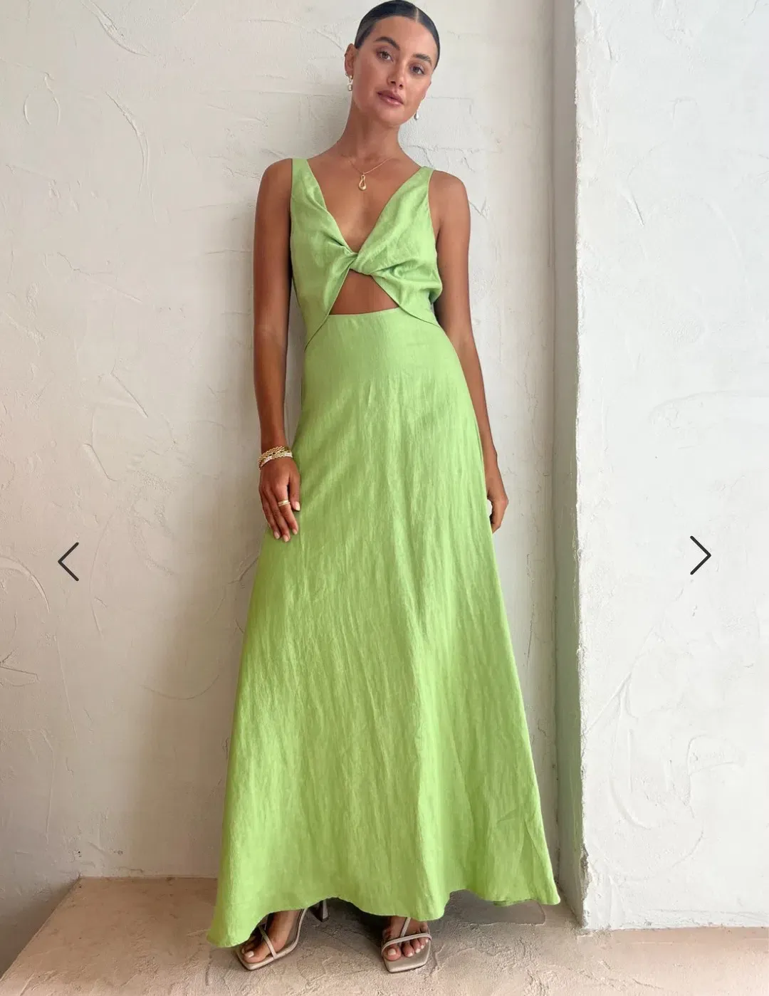 Issy Blue Skies Dress In Apple Size 8 for rent on The Volte - main image