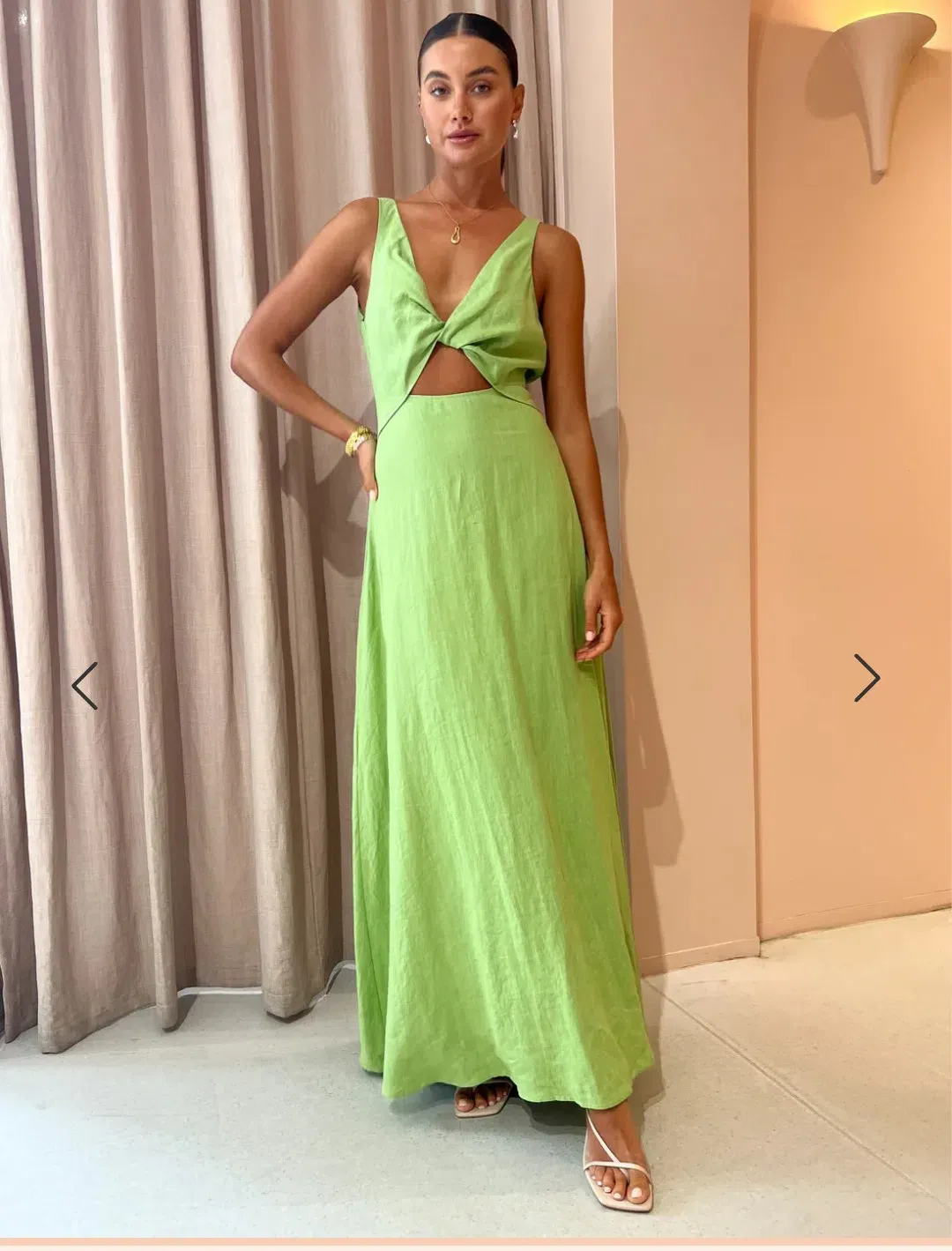 Issy Blue Skies Dress In Apple Size 8 for rent on The Volte - main image