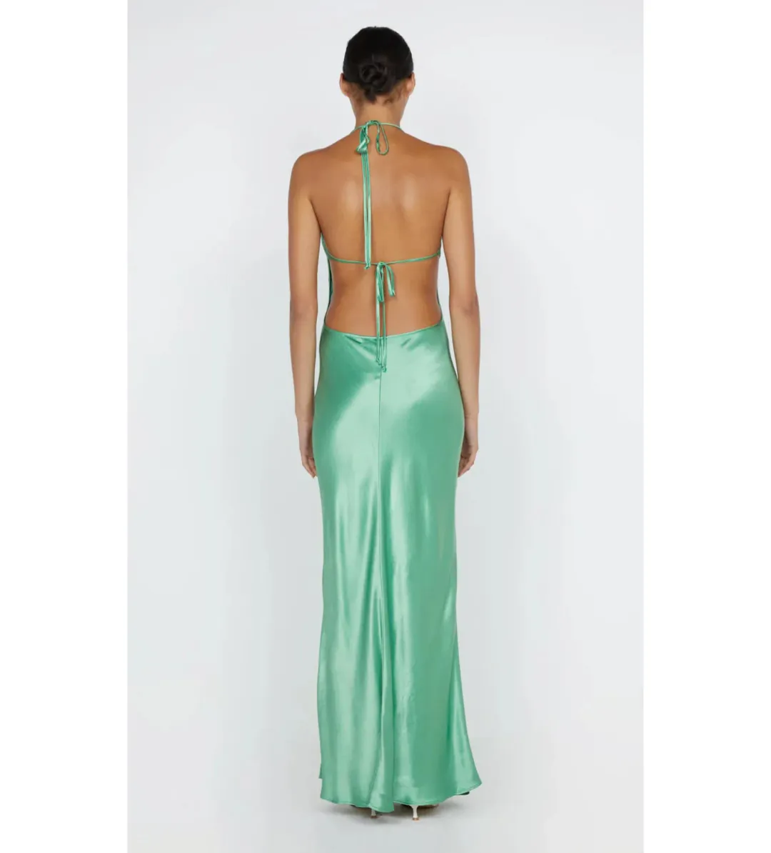 Bec & Bridge Zariah Halter Dress Green Apple Size AU 6 for rent on The Volte - main image