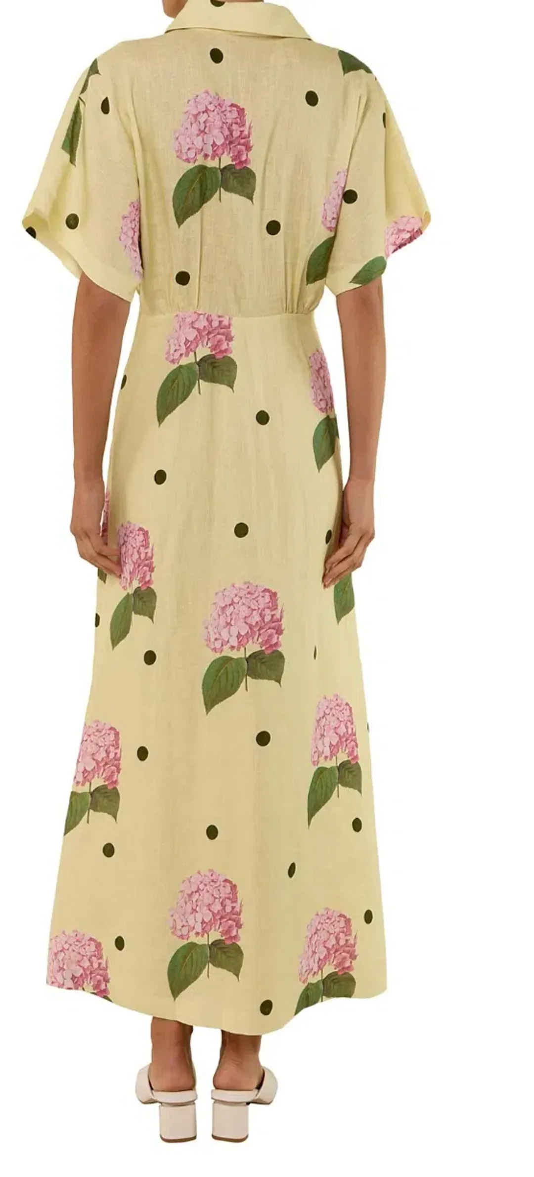 Palm Noosa Jasmine Dress Yellow Print Size 8 for rent on The Volte - main image