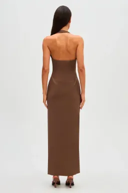 Misha Alusia Dress Mink Midi Size 8 for rent on The Volte - image 2