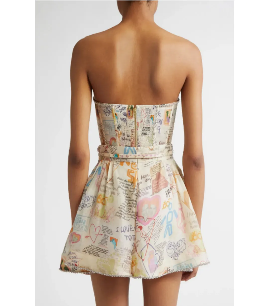 Zimmermann Crush Paneled Bodice and Shorts Set in Dear Diary Print Size 0 / AU 8 for rent on The Volte - main image