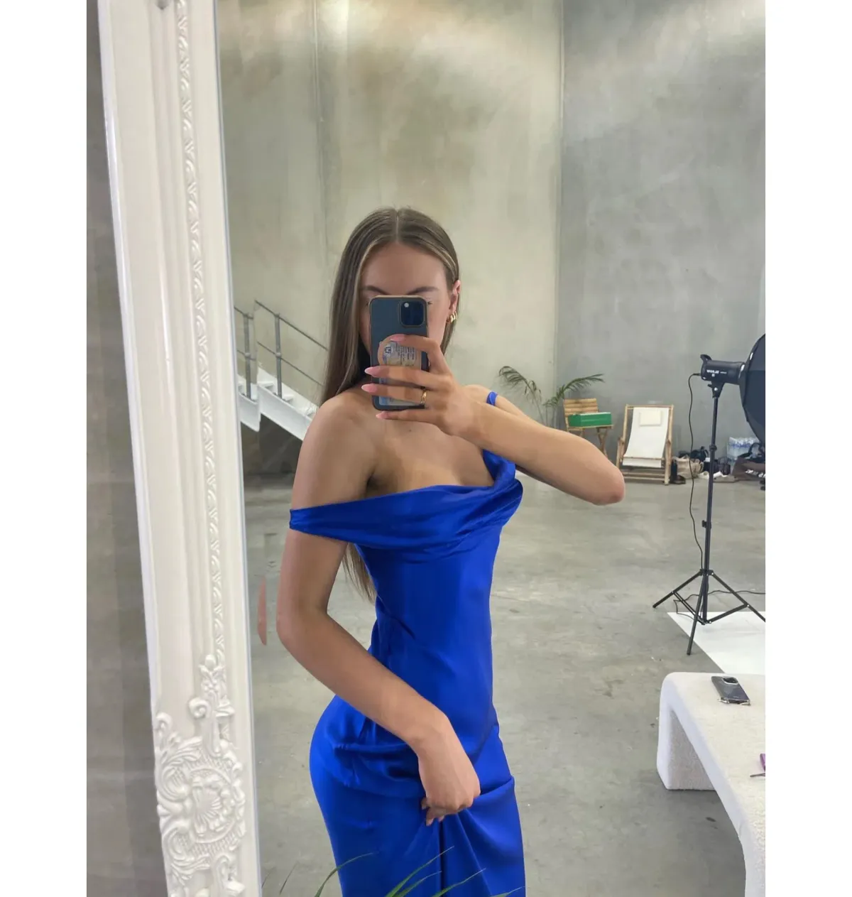 Natalie Rolt Monika Gown Electric Blue Size 0 / AU 6 for rent on The Volte - main image