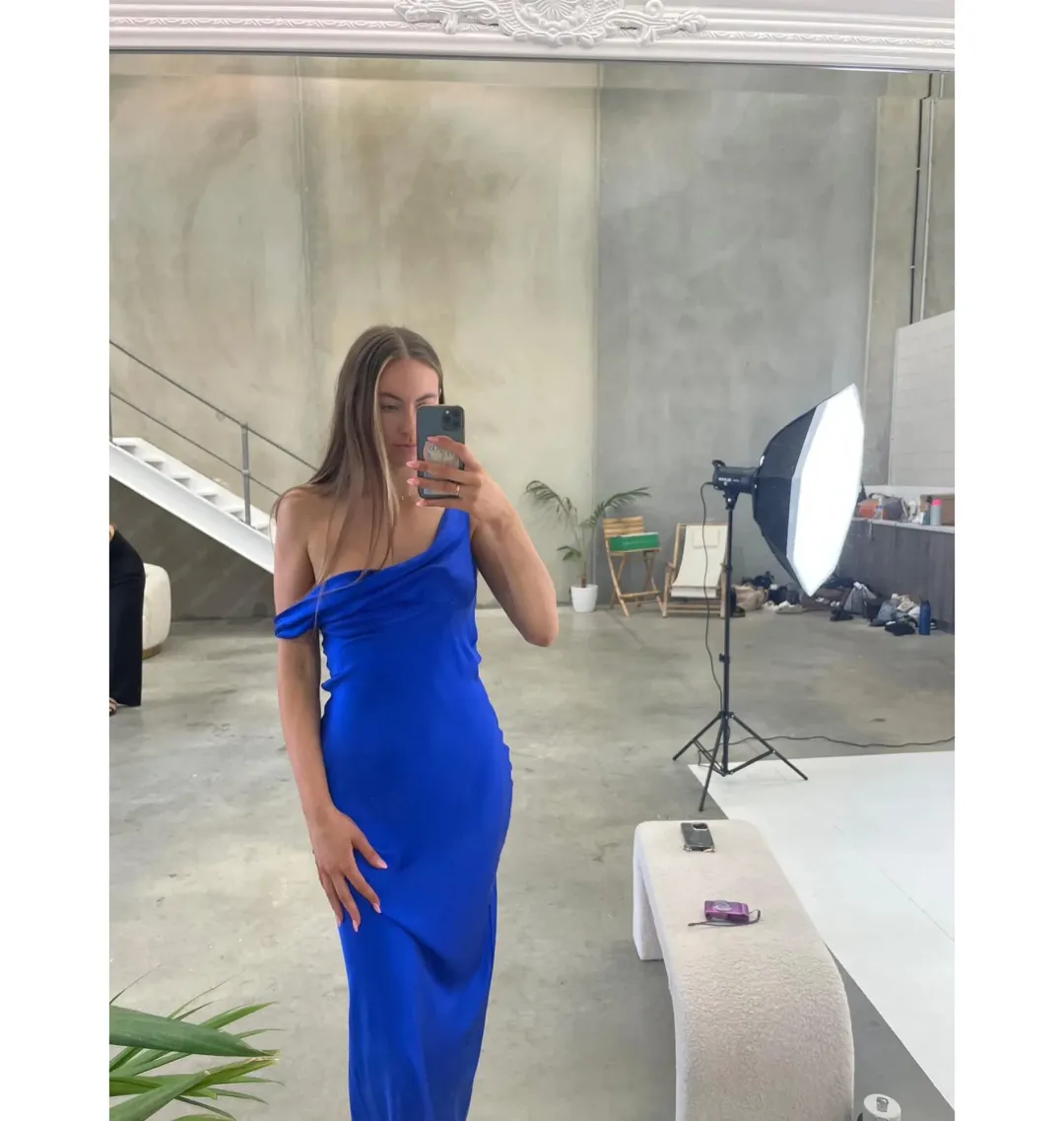 Natalie Rolt Monika Gown Electric Blue Size 0 / AU 6 for rent on The Volte - main image