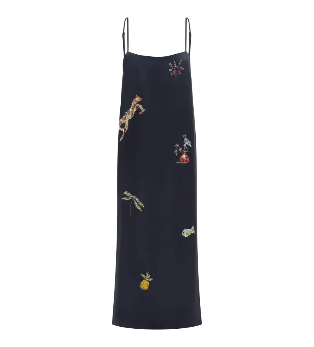 Alemais Fontaine Slip Midi Dress in Navy Size 6  for rent on The Volte - main image