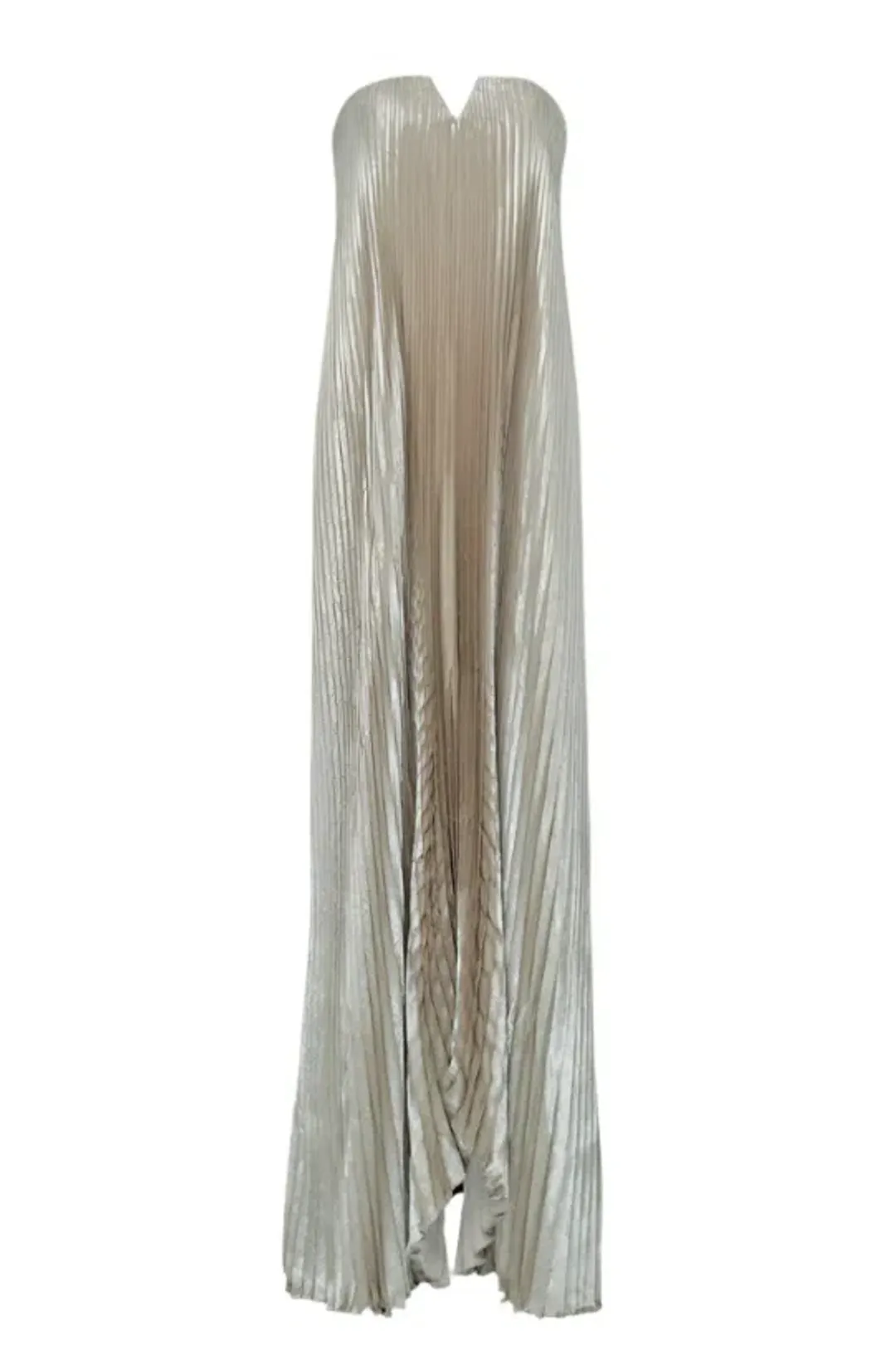 L'Idee Black Tie Gown Gold Shimmer Size 12 for rent on The Volte - main image