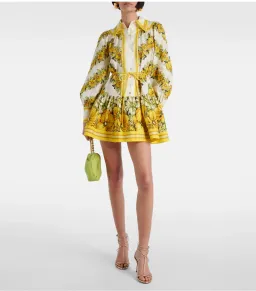 Alemais Gisela Floral Linen Shirt Dress for rent on The Volte - image 2