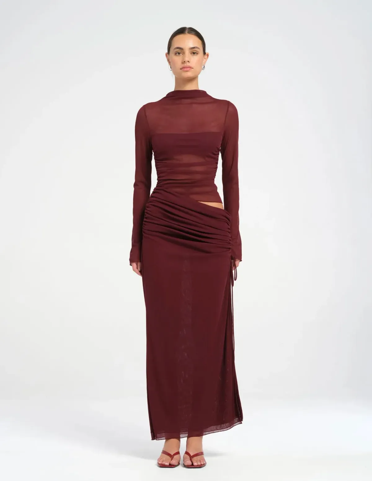 Benni Mable Maxi Dress in Plum Size 10 for rent on The Volte - main image