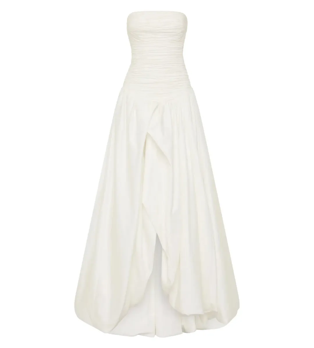 Aje Violette Bubble Hem Maxi Dress in Ivory Size 6 for rent on The Volte - main image