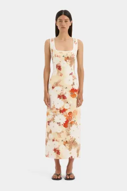 Sir The Label Jessamine Midi Dress Floral Size 10 for rent on The Volte - image 1