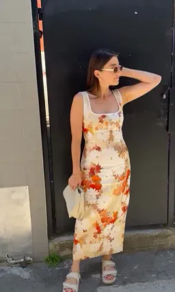 Sir The Label Jessamine Midi Dress Floral Size 10 for rent on The Volte - image 3