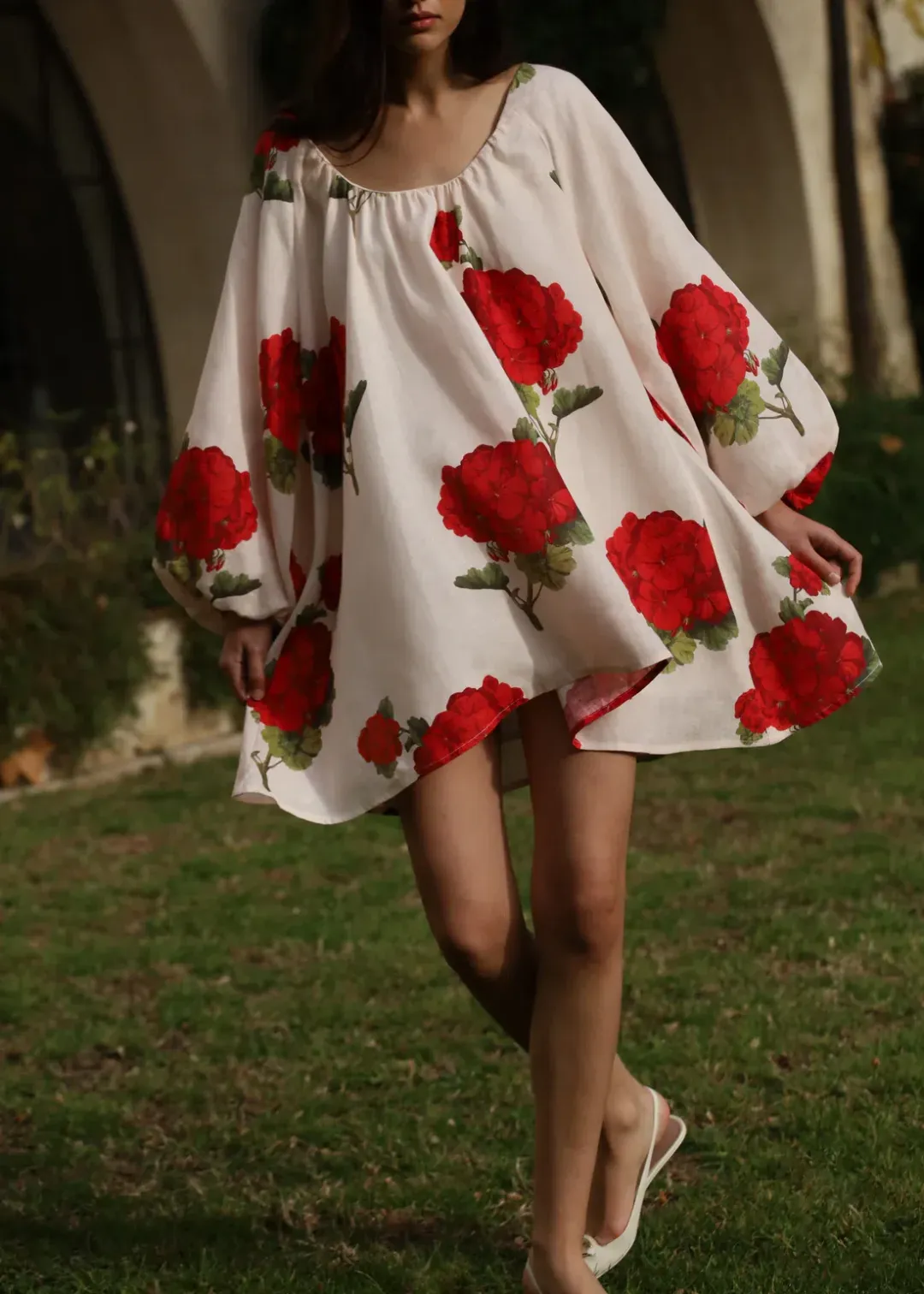 Morton Mac Cordelia Mini Dress Print Size Petite 6 for rent on The Volte - main image