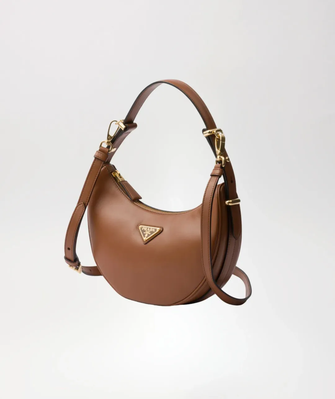 Prada Brown Arqué Shoulder Bag for rent on The Volte - main image