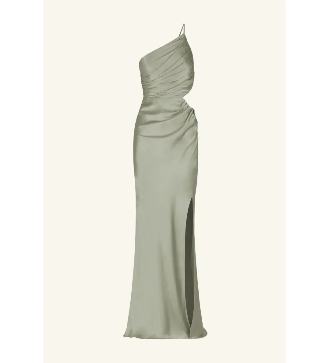 Shona Joy La Lune Gathered Maxi Dress in Sage Size 14 for rent on The Volte - main image