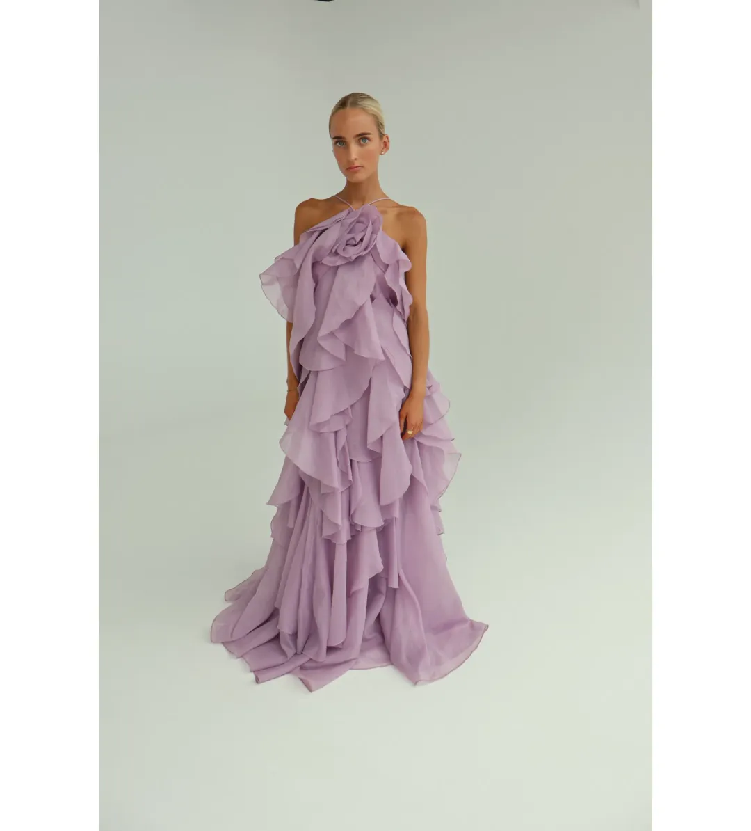 Aje Pandorea Layered Maxi Dress Size AU 10 for rent on The Volte - main image