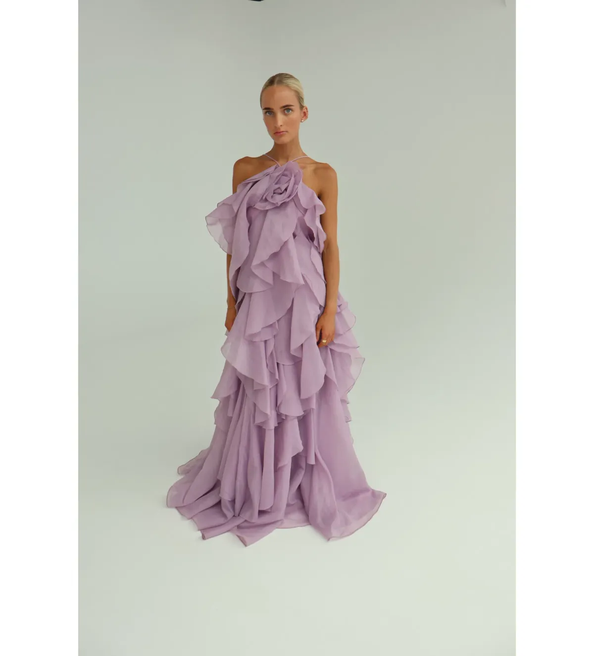 Aje Pandorea Layered Maxi Dress Size AU 10 for rent on The Volte - main image