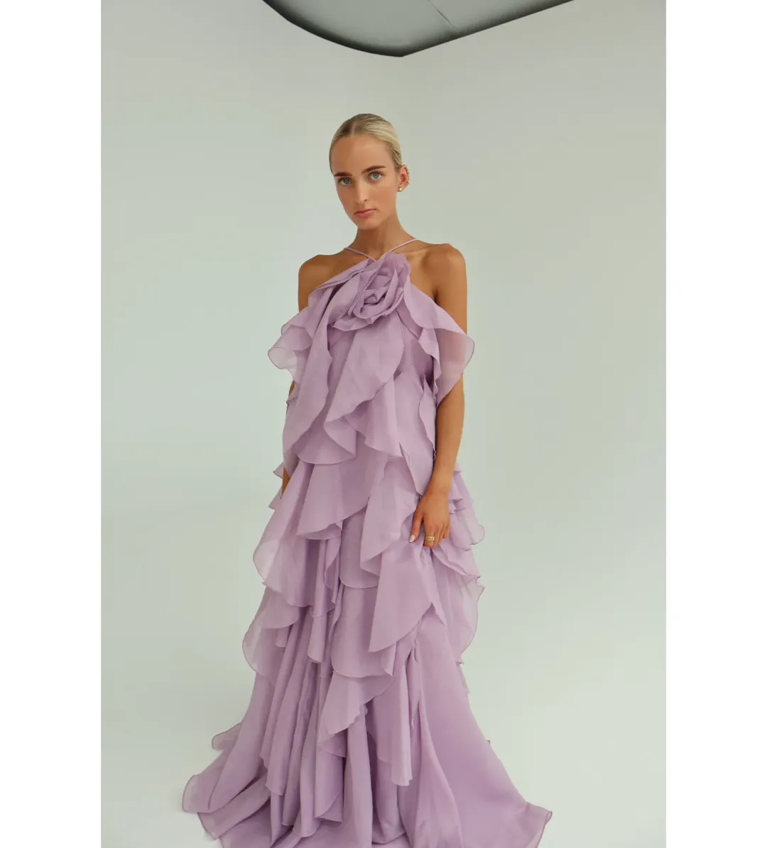 Aje Pandorea Layered Maxi Dress Size AU 10 for rent on The Volte - main image