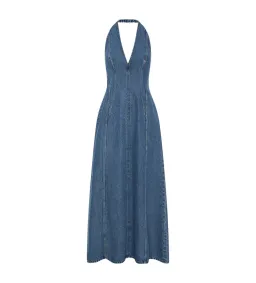 Camilla and Marc Cascadia Denim Dress in Classic Blue Size 6 for rent on The Volte - image 4