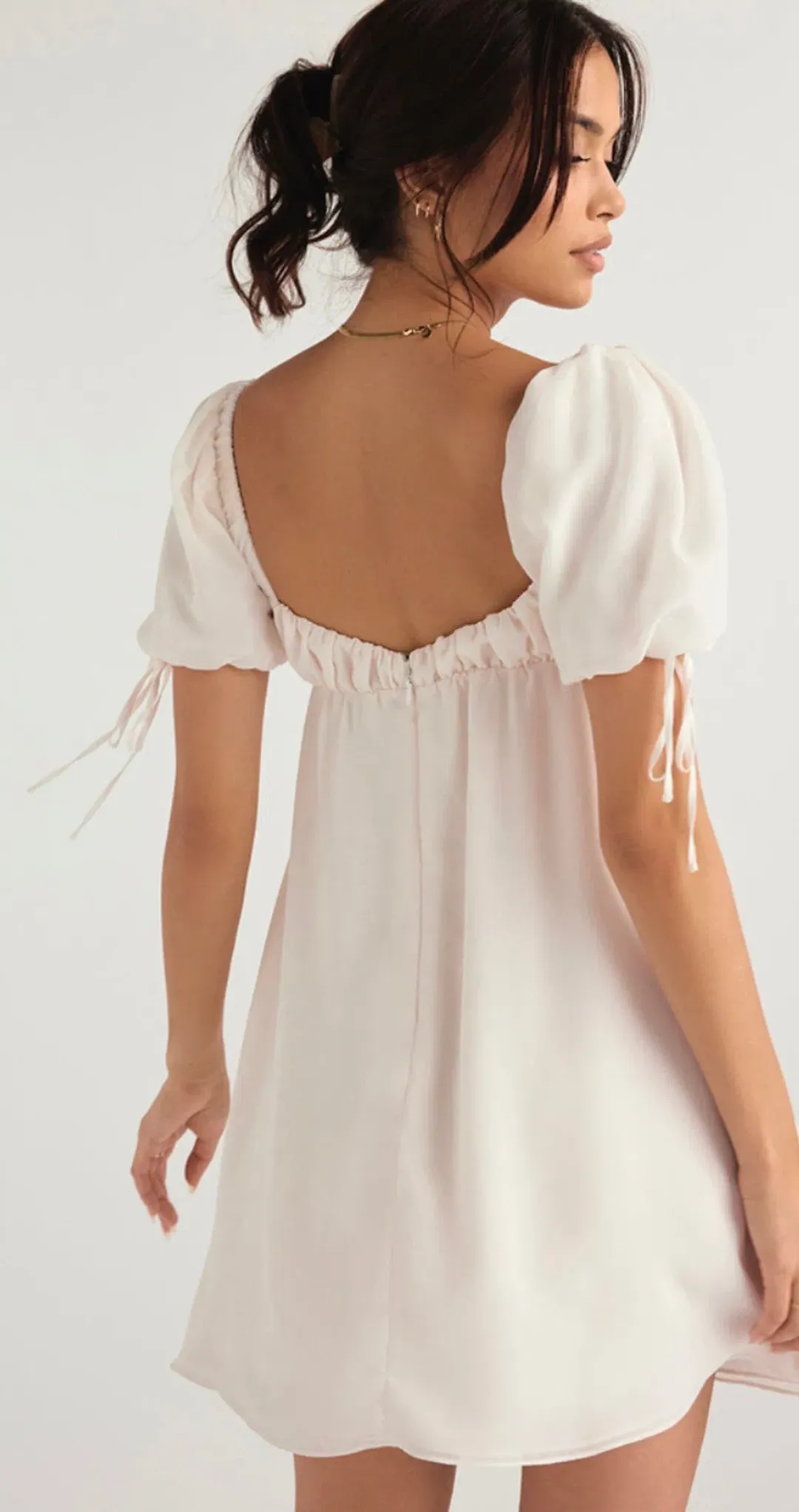 House of CB princess ivory Georgette dress size XS for rent on The Volte - main image