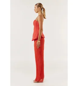 She is OLLÁ Marcelle Maxi Dress Red Size XS/AU 6 for rent on The Volte - image 4