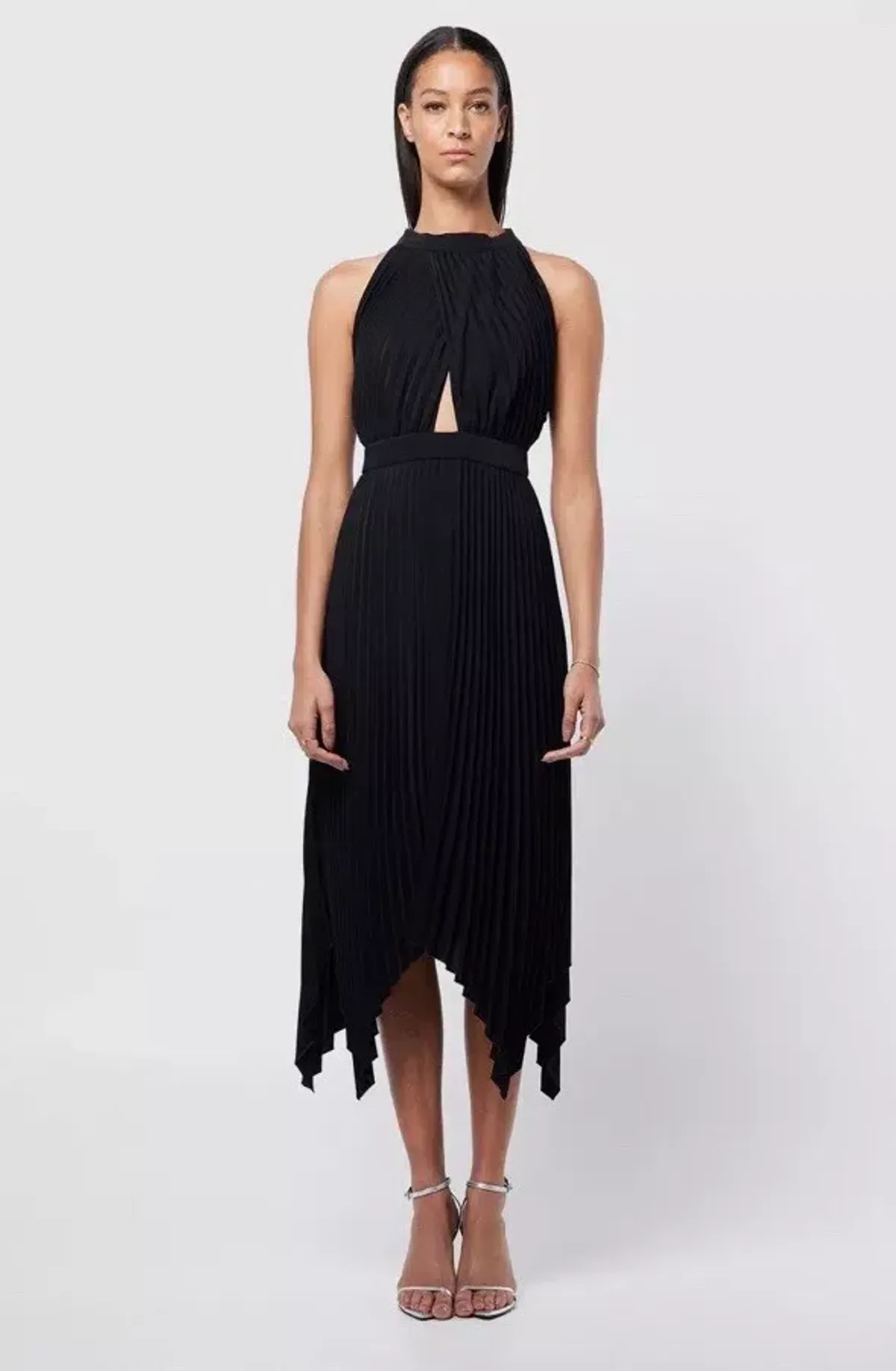 Mossman Rapture Midi Dress Black Size 8 for rent on The Volte - main image