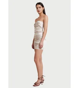 Bec & Bridge Heather mini dress in Champagne size AU 8 for rent on The Volte - image 2