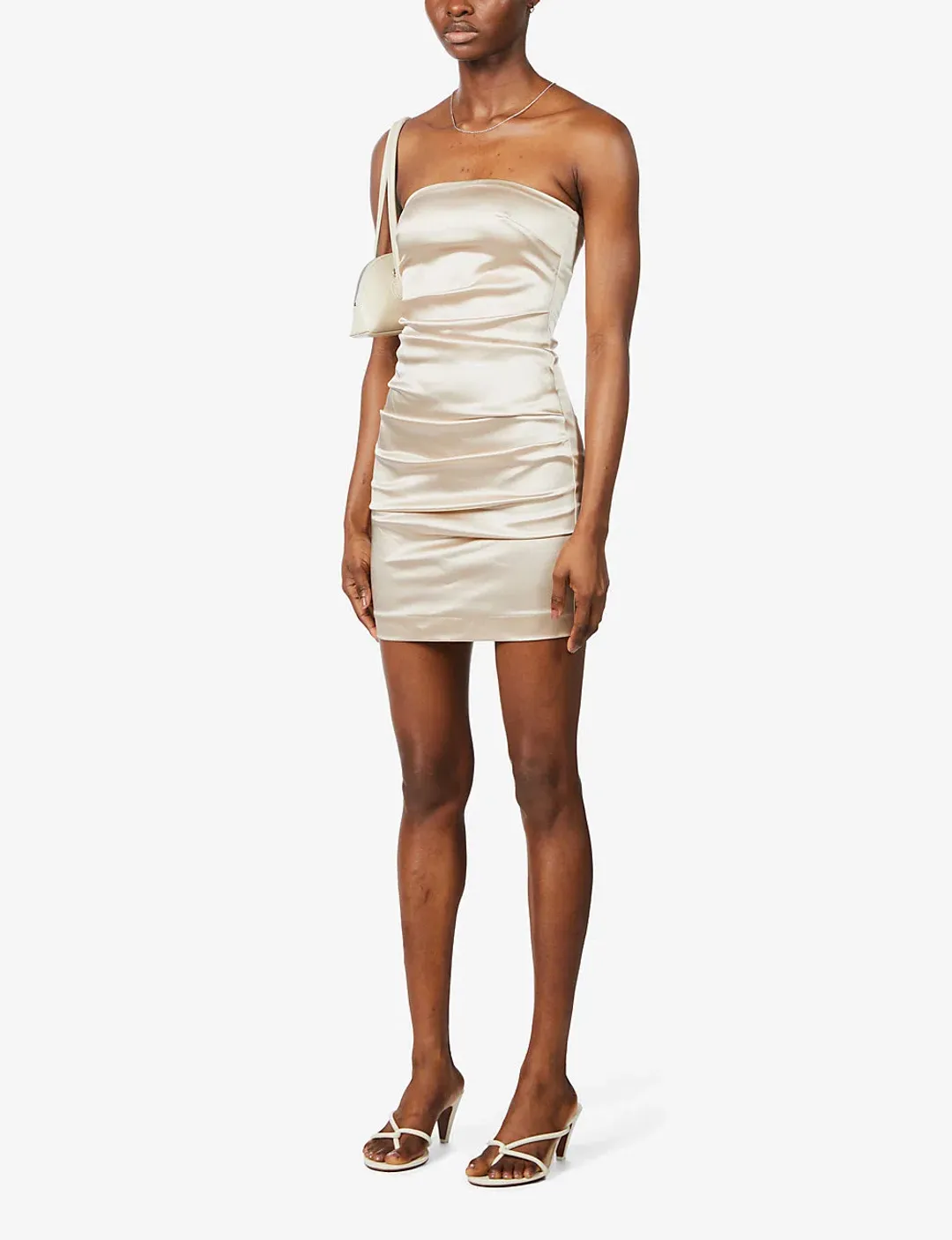 Bec & Bridge Heather mini dress in Champagne size AU 8 for rent on The Volte - main image
