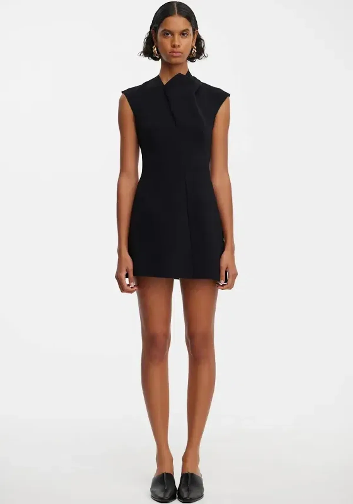Acler Warfield Mini Dress Black Size AU 14 for rent on The Volte - main image