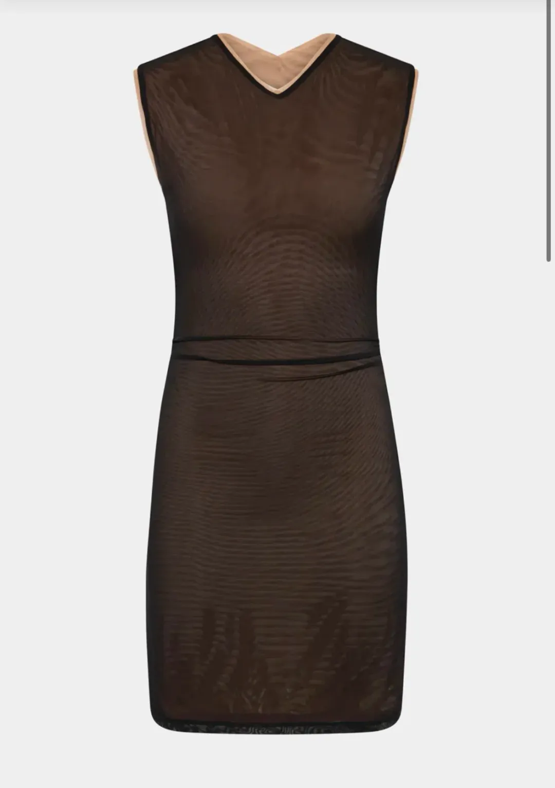 Sir the Label Delta Overlay Mini Dress Sepia Size AU 6 for rent on The Volte - main image