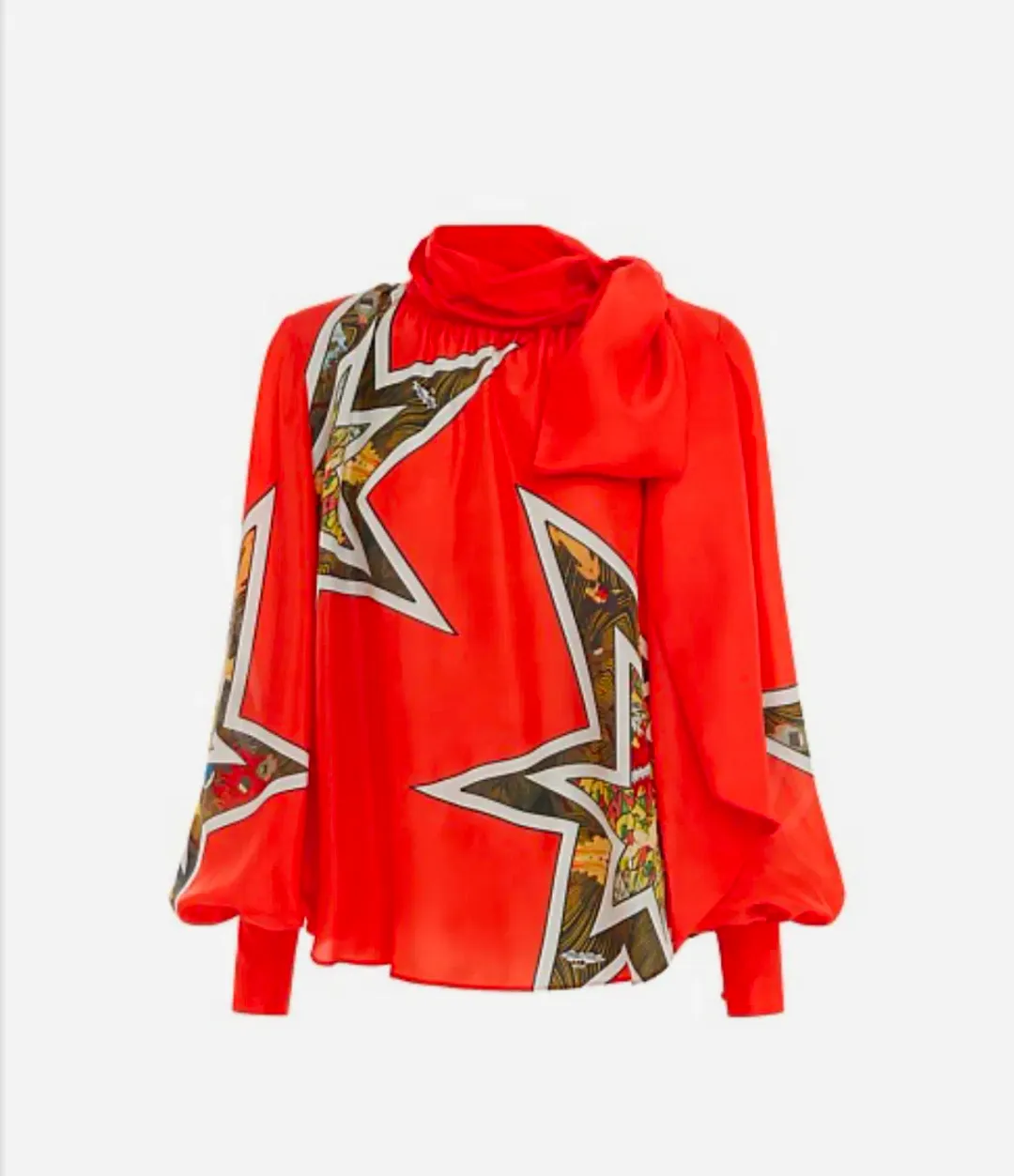 Alemais Ziggy Silk Shirt Size AU 8 for rent on The Volte - main image