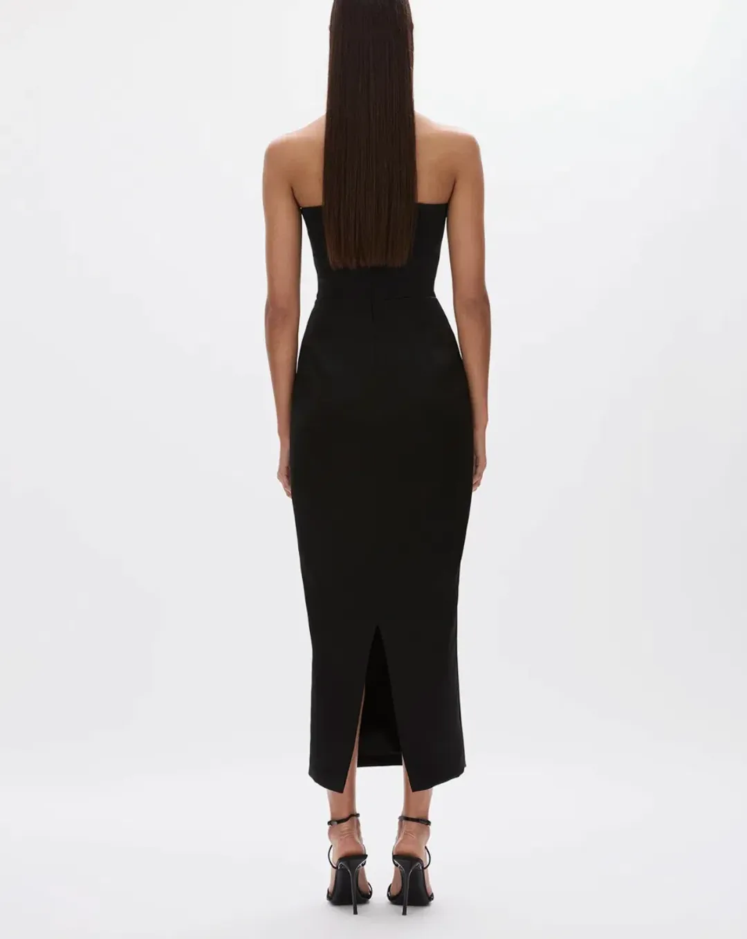 Rachel Gilbert Lorna Dress Gown Midi Black Size 0 / AU 6  for rent on The Volte - main image