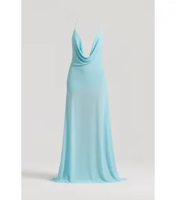 Natalie Rolt Dimity Maxi Gown in Baby Blue Size AU 8 for rent on The Volte - image 1