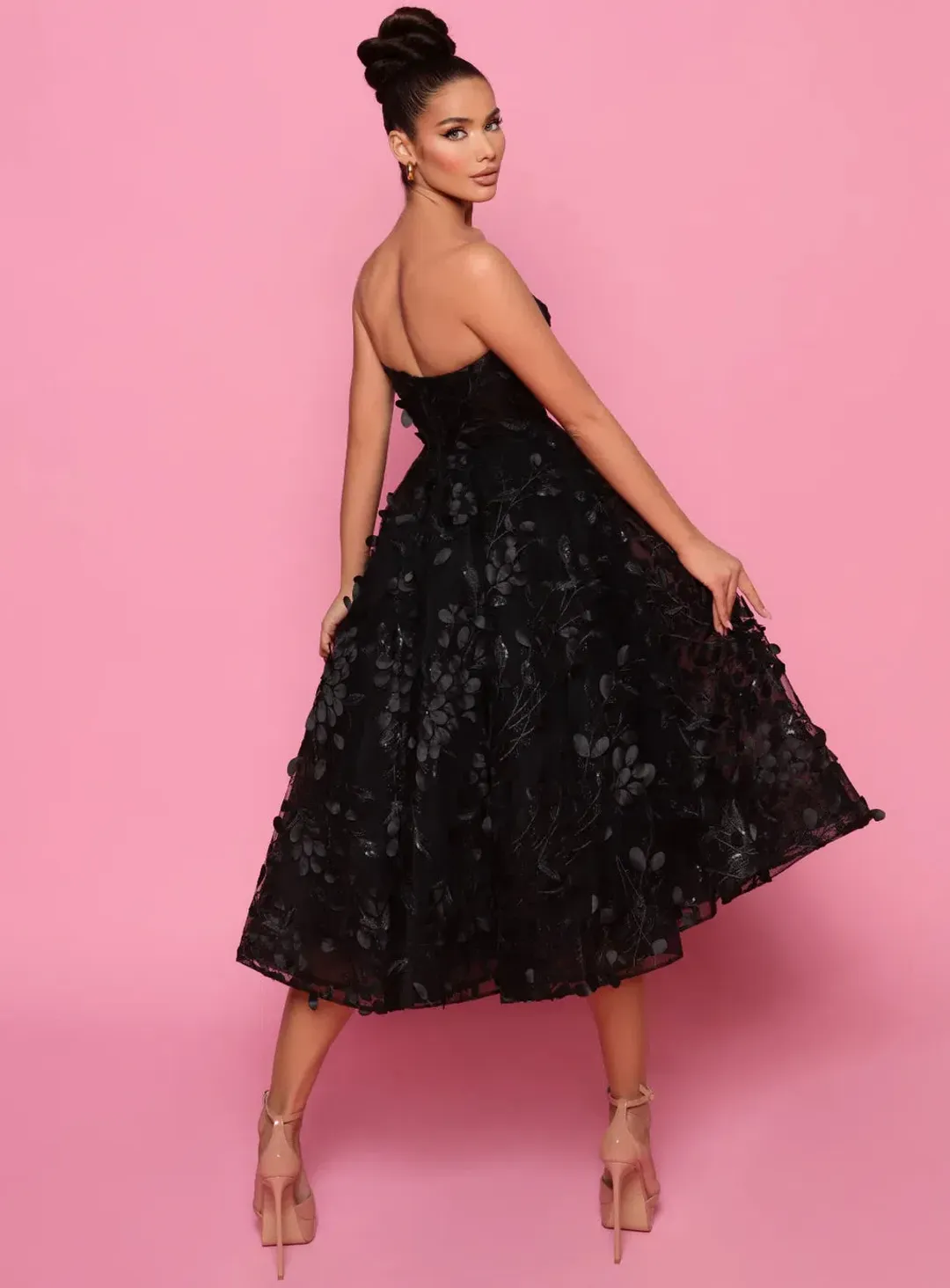 Allegra NP145 Dress By Nicoletta in Black Size AU 4 for rent on The Volte - main image