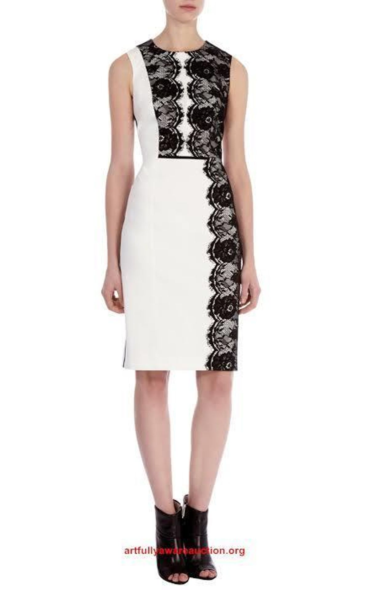 Karen Millen Black and white dress Size 6 for rent on The Volte - main image