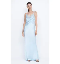 Bec & Bridge Arabella Backless Dress Dolphin Blue Size AU 6 for rent on The Volte - image 1