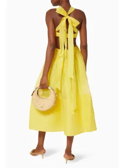 Zimmermann Botanica Bralette Midi Gown Sunshine Yellow Size 0 / AU 8 for rent on The Volte - image 3