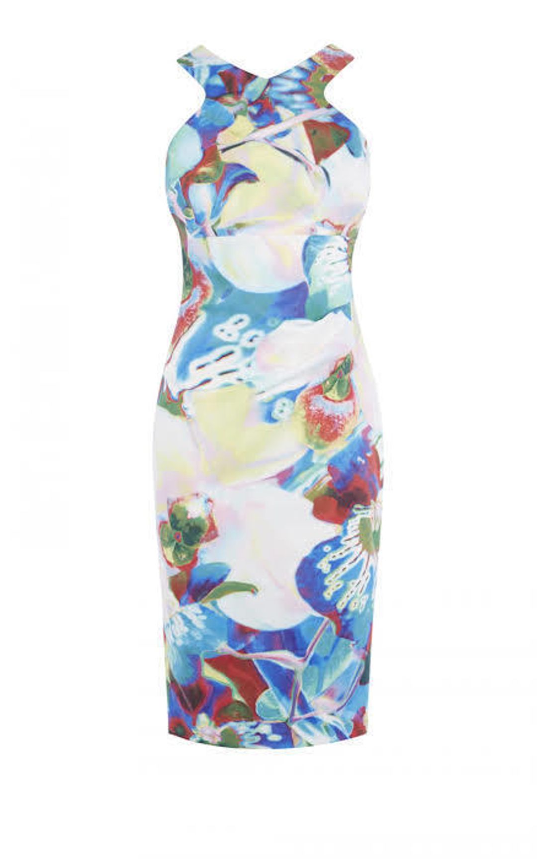 Karen Millen Multi-color cocktail dress size 6 for rent on The Volte - main image