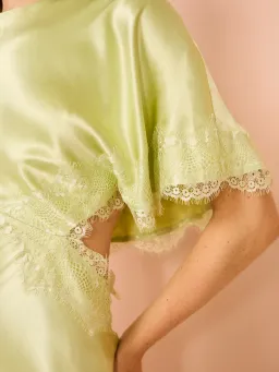 Nicky Asymmetric Sleeve Maxi Dress Size S/ AU 8  for rent on The Volte - image 4