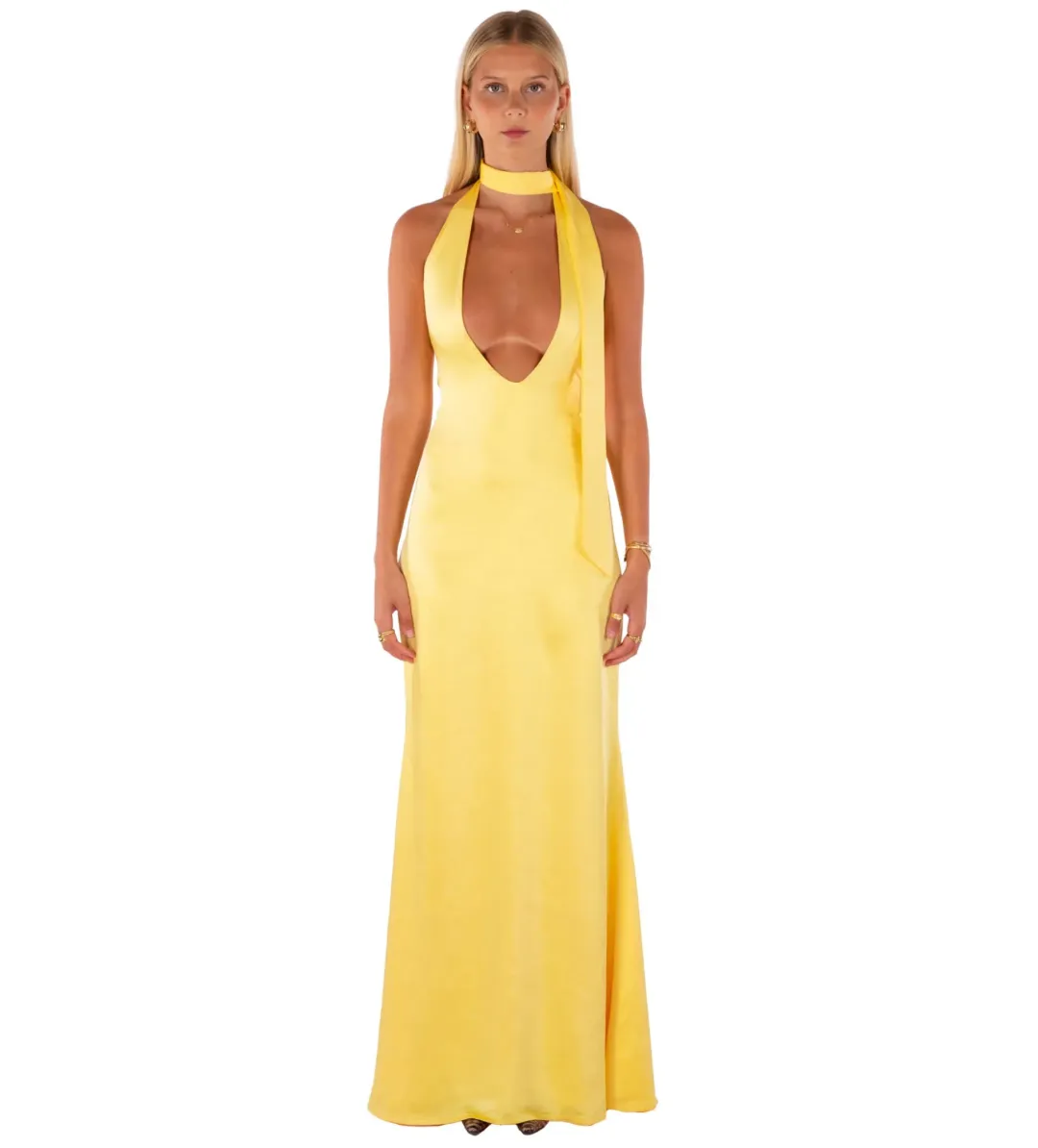 I am Delilah Margot Maxi Dress in Daffodil Size M / AU 10 for rent on The Volte - main image