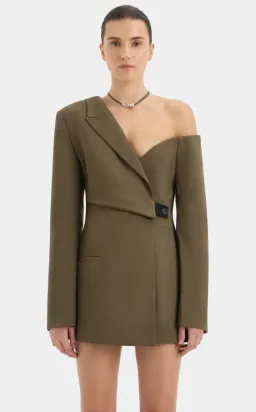 Sir Sartoria Mini Dress Chocolate Marle Size AU 12 for rent on The Volte - image 2