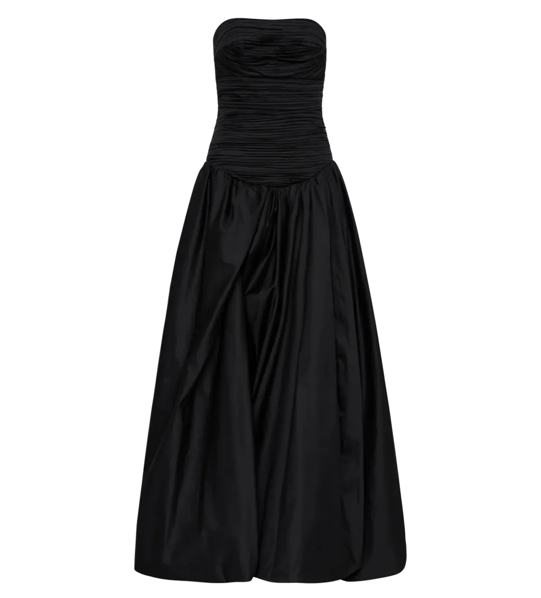 Aje Violette Bubble Hem Maxi in Black Size  AU 10 for rent on The Volte - main image