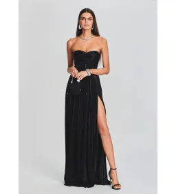 Retrofête Zoa Dress in Black Size Medium/ AU 10 for rent on The Volte - image 1