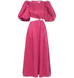 Aje Vanades Ring Cut Out Midi Dress Pink Size AU 8 for rent on The Volte - image 5