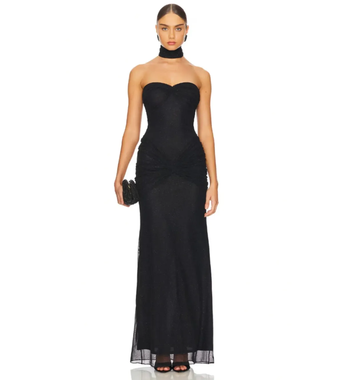 Mirror Palais Starlite  Dress Black Size M for rent on The Volte - main image